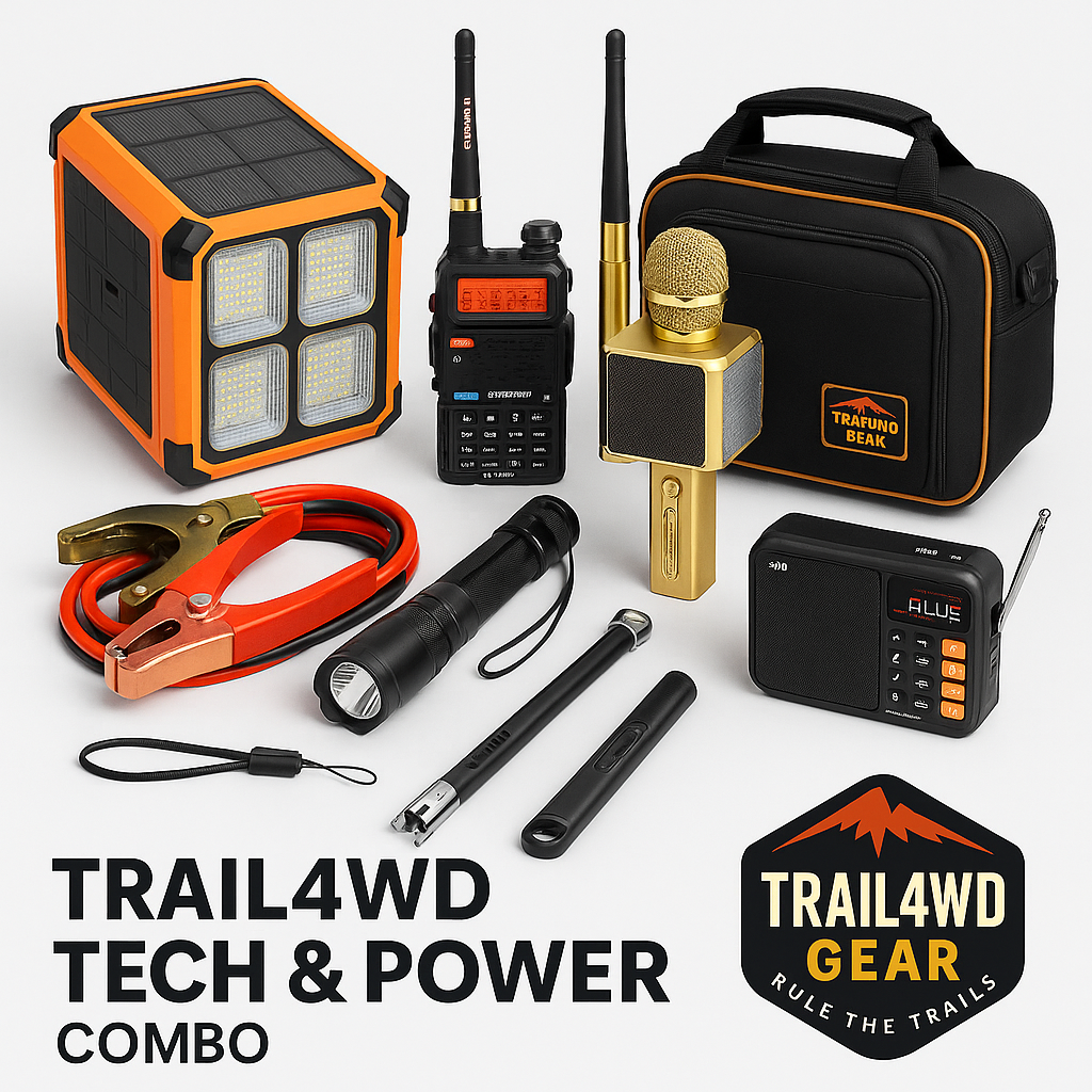 Trail4WD Gear – Tech & Power Combo | Smart Outdoor Power & Communication Kit