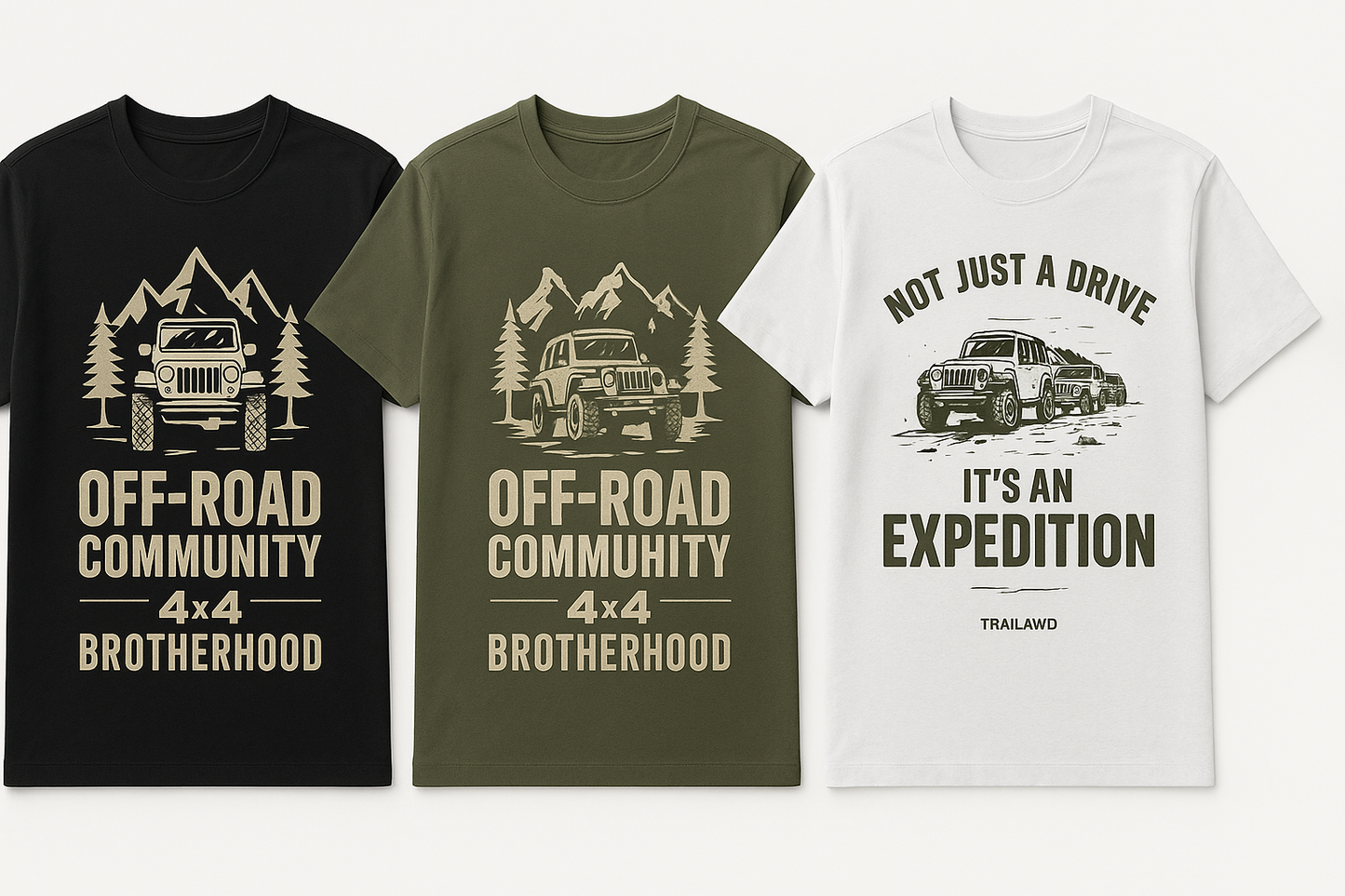 Trail4WD Tees | Overlanding Adventure T-Shirt Combo
