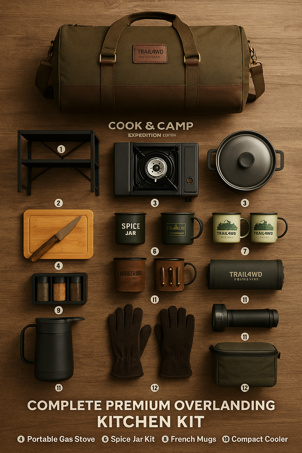 Cook & Camp Combo | Portable Kitchen Kit for Outdoors