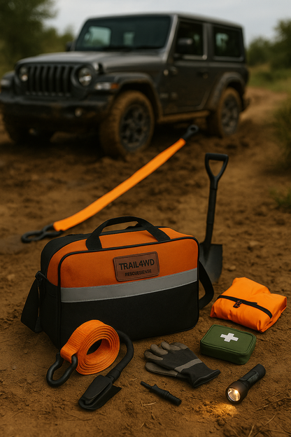 Trail4WD Gear Tow Strap and D-Shackles – Offroad Recovery Tool